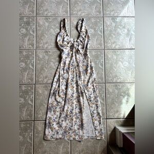 Abercrombie & Fitch Floral Dress - White and Blue